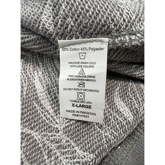 Jaxsea Womens Aloha Paradise Reversible Sweatshirt Grey Taupe NWT Size XL - Picture 7 of 11